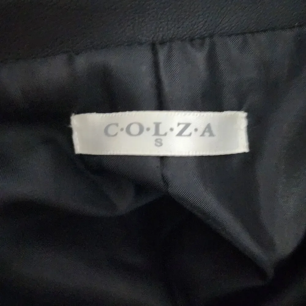 Colza (Japanese) Black Synthetic Leather Jacket | Women's Small